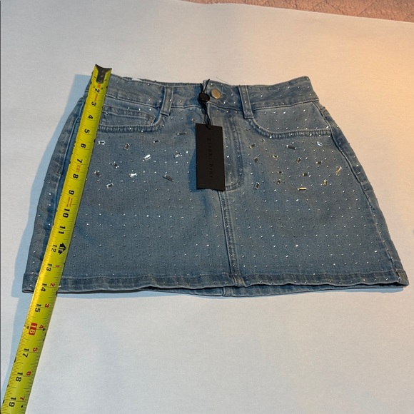 Denim Embellished Skirt - Picture 2 of 5
